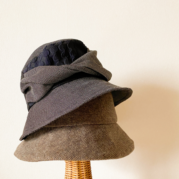 チャリティーキット・いい感じのクロシェ・バケットハットが作れるキット 帽子型紙