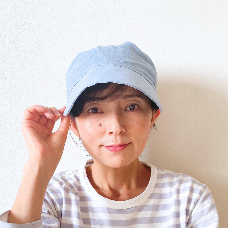 帽子にもなるサンバイザー：日除け　つば3種類 2WAY フリーサイズ つば3種類　型紙　PDFダウンロードも 商用利用可