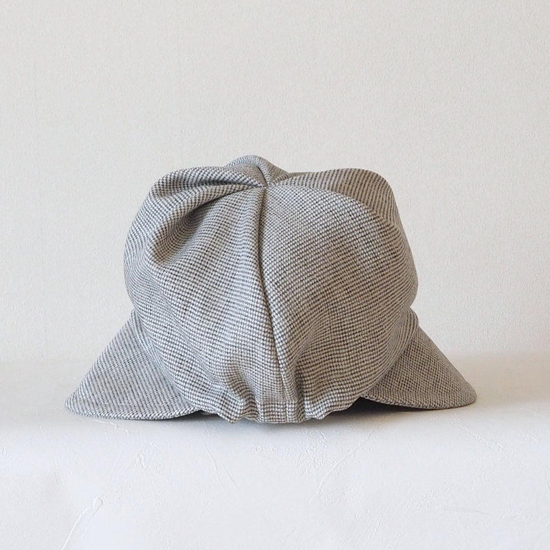 簡単おしゃれな医療用帽子にも：プリーツハットフリーサイズ　型紙　PDFダウンロードも 子供サイズ 商用利用可