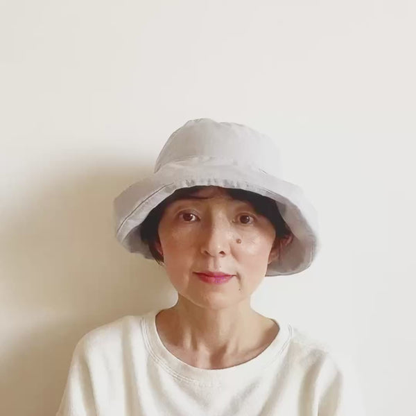 フリーサイズ柔らかフィット・マジカルシュシュハット ：医療用帽子 　日除け リバーシブル 接着芯不要 2枚ハギ帽子型紙  子供サイズ PDFダウンロードも  商用利用可